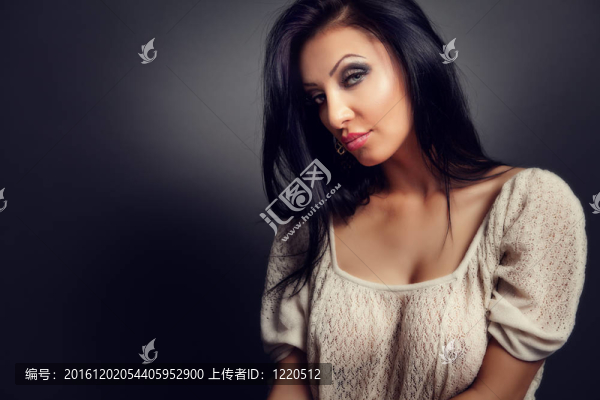 性感美麗女人的肖像