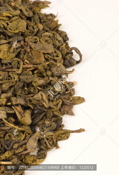 綠茶的葉子