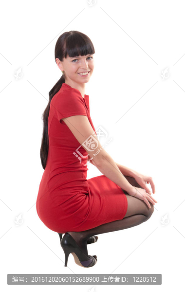 穿紅裙子的女孩