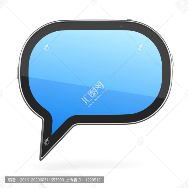 以語(yǔ)音泡泡3D概念設(shè)計(jì)的平板電腦