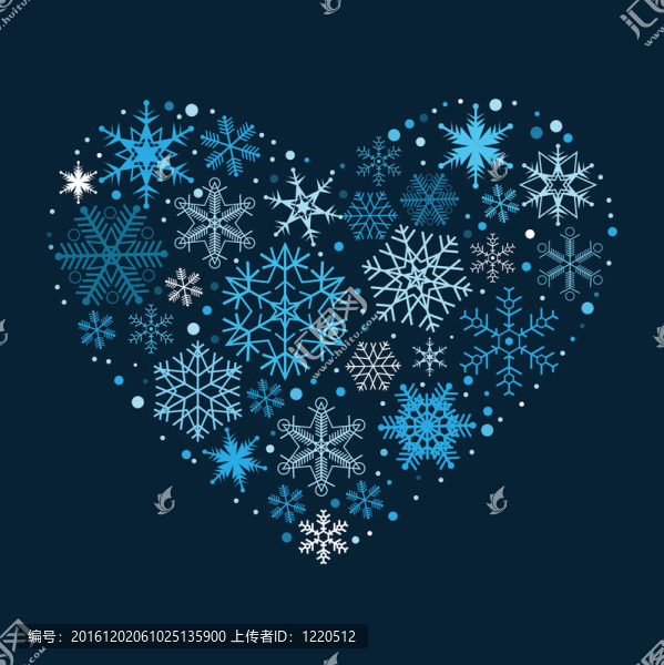 雪花之心。