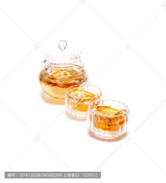 白色的花香茶