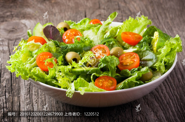 蔬菜和蔬菜沙拉