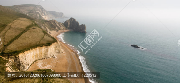 風景石拱門；Lulworth,Cove景觀
