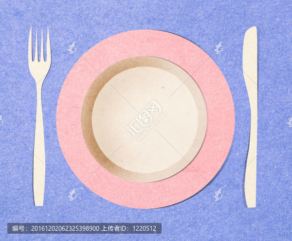 菜叉和刀再生紙棒