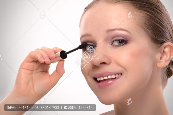 美少女化妝睫毛化妝睫毛膏