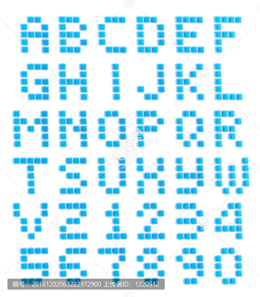 A-Z字母和數(shù)字的立方體