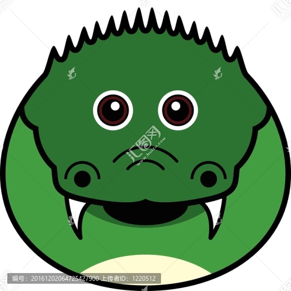 可愛(ài)的鱷魚(yú)向量