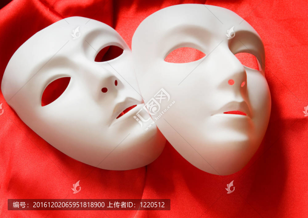 劇場(chǎng)概念與白色塑料面具