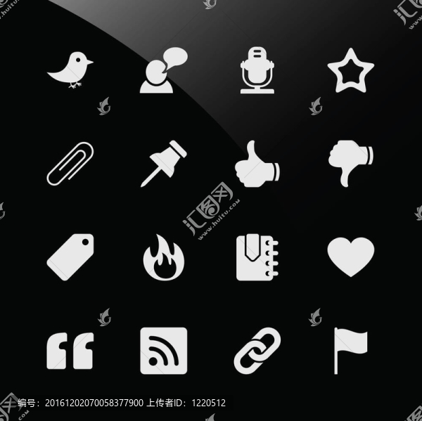 社交媒體網(wǎng)站圖標