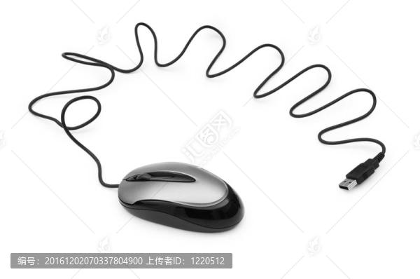 白色背景下的電腦鼠標(biāo)