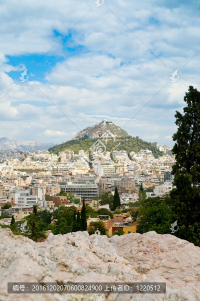 在Athens利卡維托斯山觀