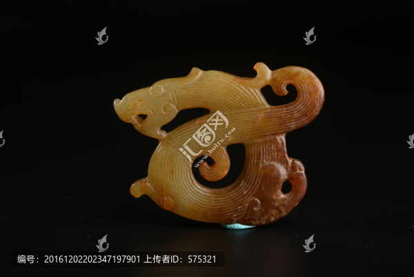 漢代玉佩,龍紋玉佩