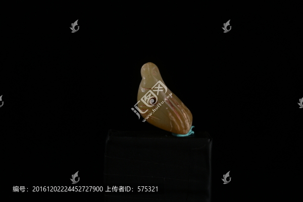 商周玉器,白玉鳥(niǎo)