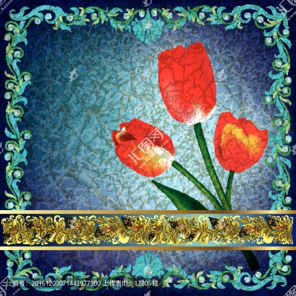 摘要花卉插圖