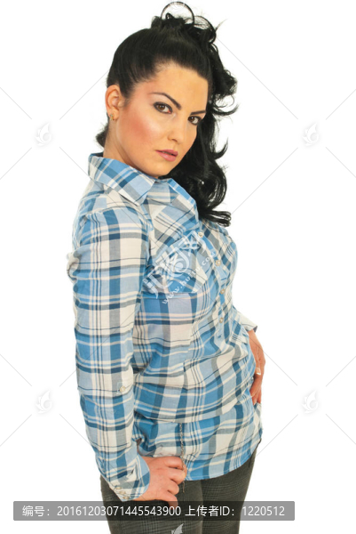 時(shí)裝模特的女人