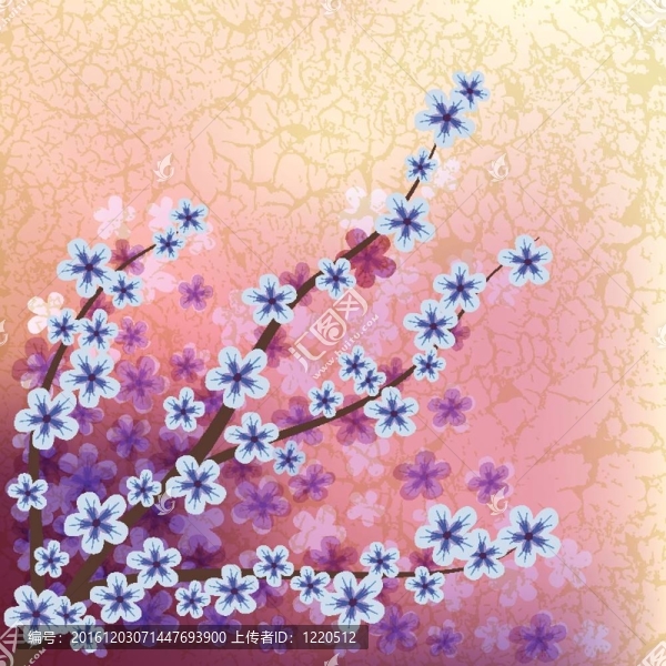 摘要花卉插圖