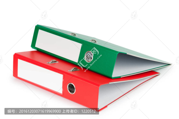 在白色背景上分離的Office文件夾