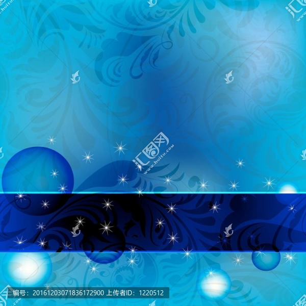藍(lán)色框架上無縫花卉舊貨背景