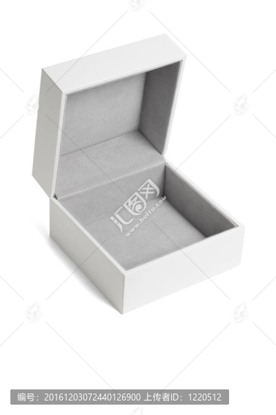 打開白色禮品盒