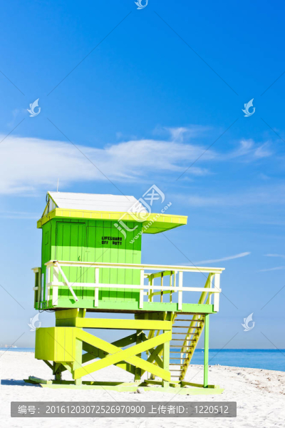 海灘小屋；邁阿密海灘；佛羅里達(dá)州；美國