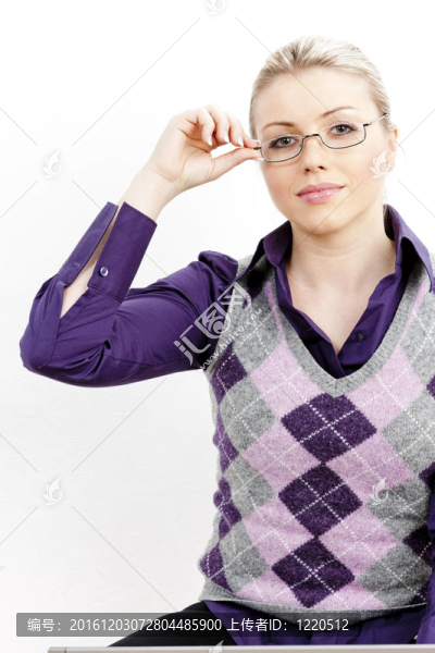 年輕的女商人的肖像