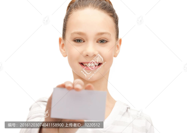 少女與名片