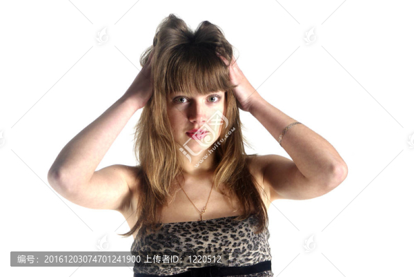 驚訝的女士臉上隔離