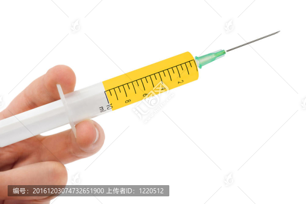 注射器在手