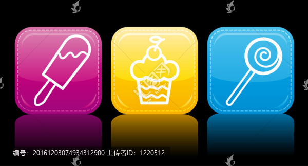 食品圖標(biāo)顏色集