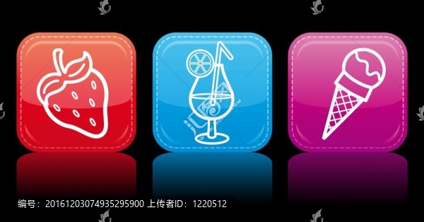 食品圖標(biāo)顏色集