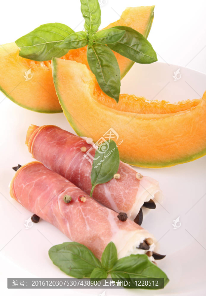 甜瓜和意大利火腿