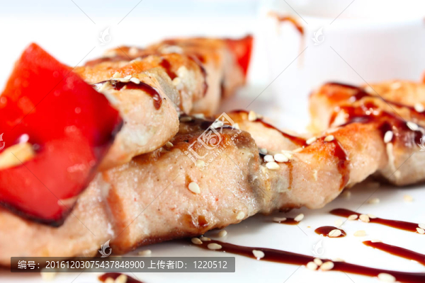 鮭魚日本烤肉串