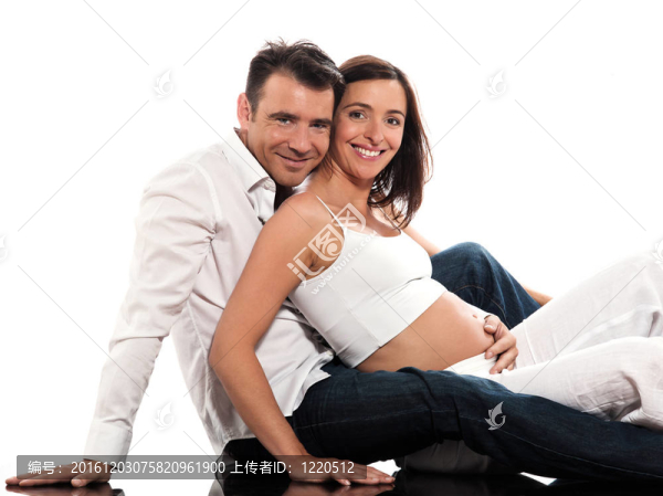 夫妻期待懷孕的女人