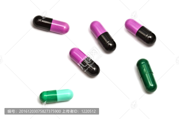白色的彩色藥物