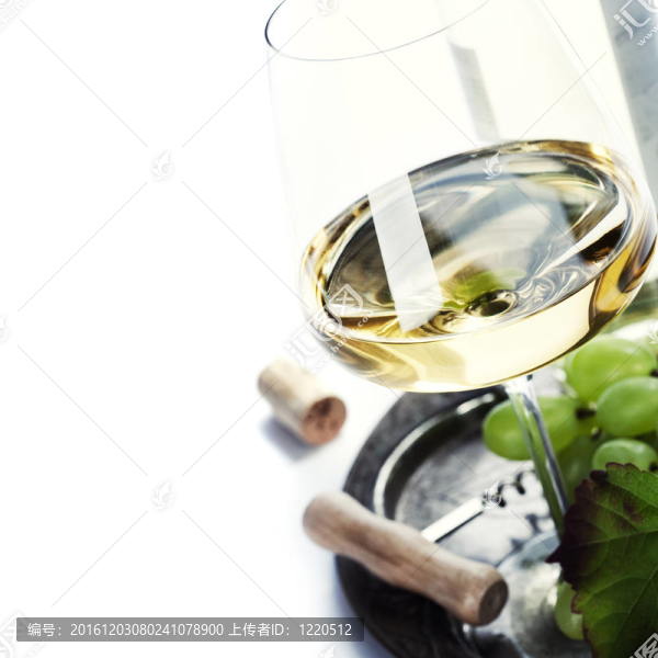葡萄酒與葡萄玻璃