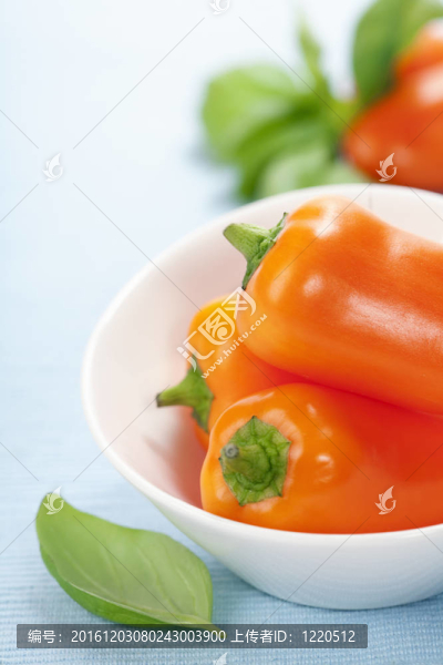 橙色的辣椒