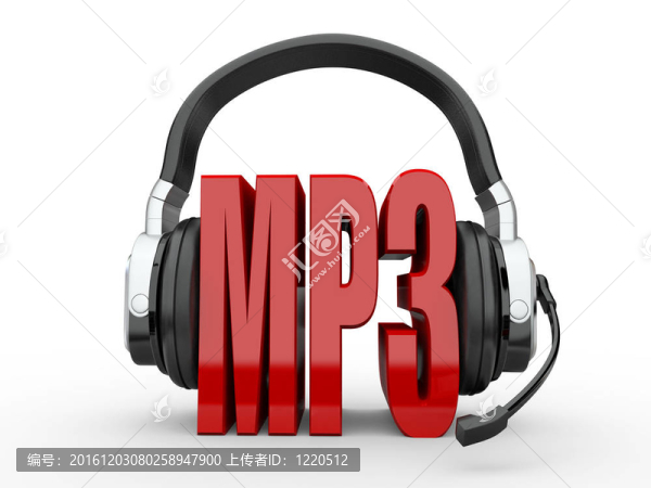 文本的MP3和手機(jī)。3d