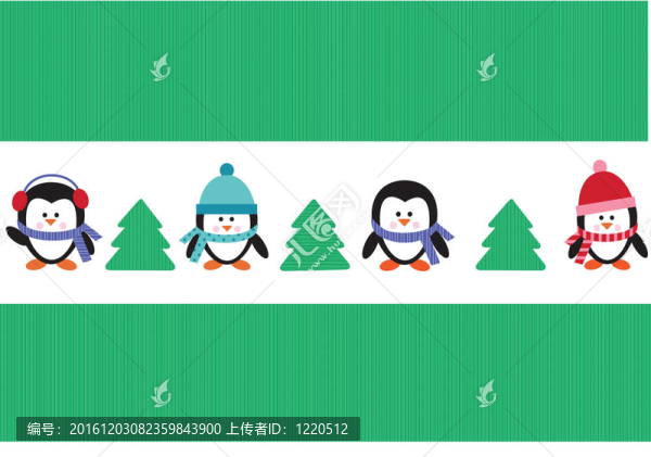 圣誕樹上的企鵝