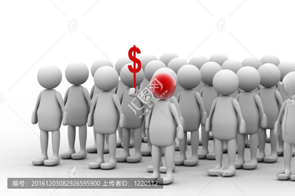 3D人持有美元符號(hào)