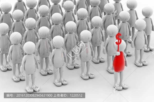 3D人持有美元符號(hào)