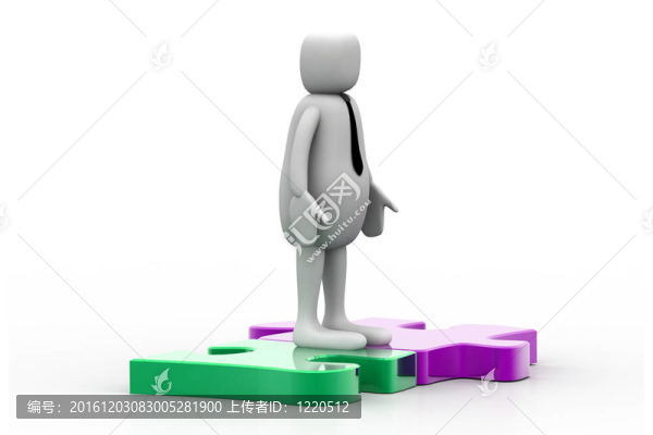 拼圖游戲中的3D人物