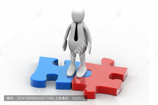 拼圖游戲中的3D人物