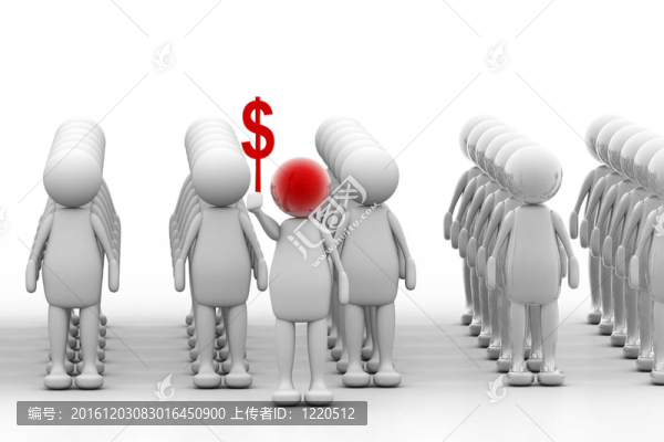 3D人持有美元符號(hào)
