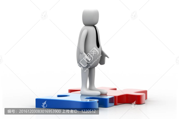 拼圖游戲中的3D人物