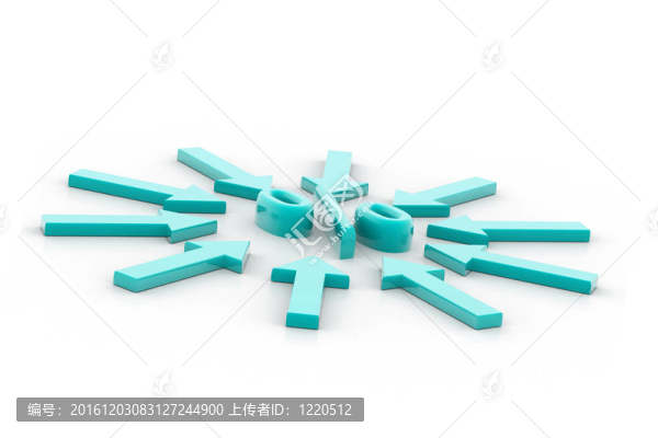 百分比符號和箭頭