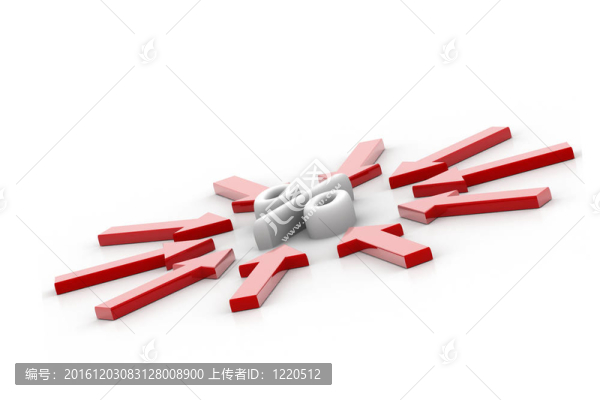 百分比符號和箭頭