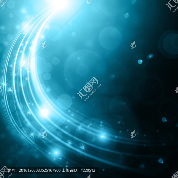 發(fā)光的背景與光點和星星