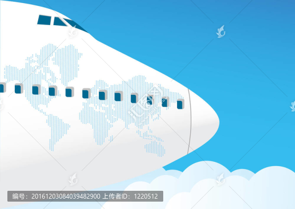 飛機(jī)在天空中飛翔