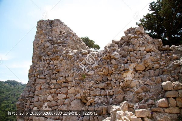 羅德島上的古遺址；希臘